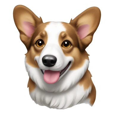 cardigan welsh corgi black and white sticker