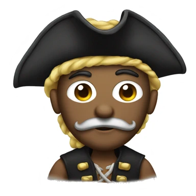 Dig dressed as a pirate  sticker