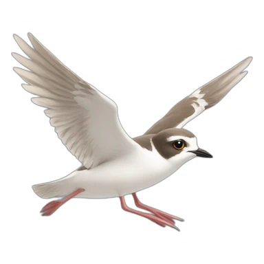 flying plover sticker