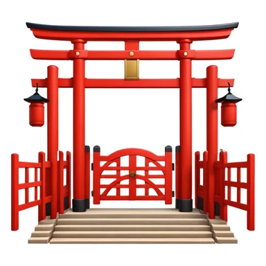 Tori gate Japan sticker
