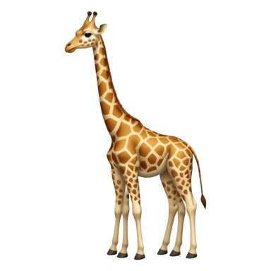 full body of giraffe sticker