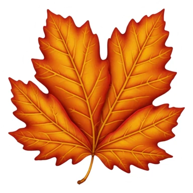 autumn leaf sticker