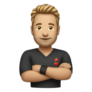 poker player sticker