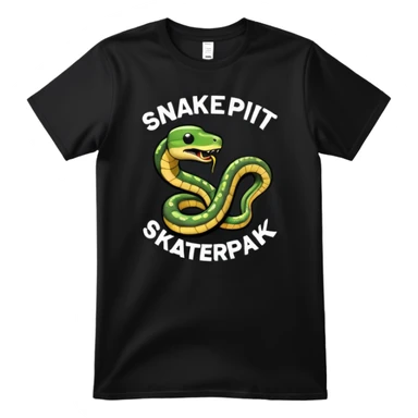 t-shirt-that-says-snakepit-skatepark sticker