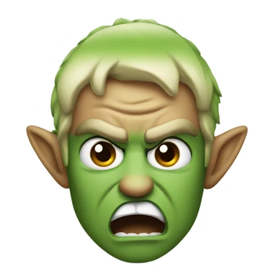 Angry small elf  sticker