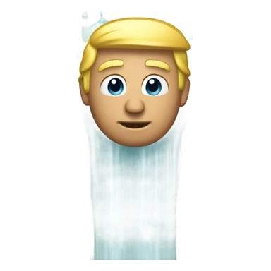 Donald Trump taking a shower sticker