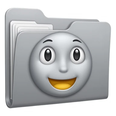 computer folder white and gray sticker