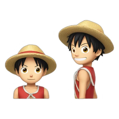 Luffy en tenue de Dani sticker