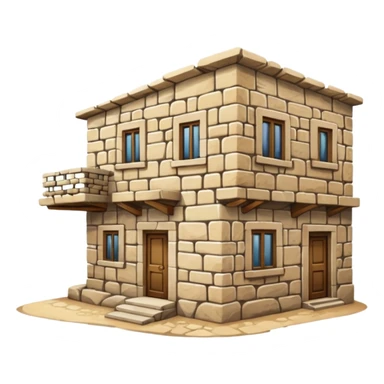 Palestinian old stone home sticker