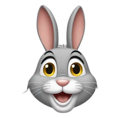 Bugs bunny saying no sticker