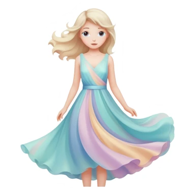 Can you make it more abstract and with pastel colors? sticker