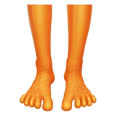 Orange webbed feet  sticker