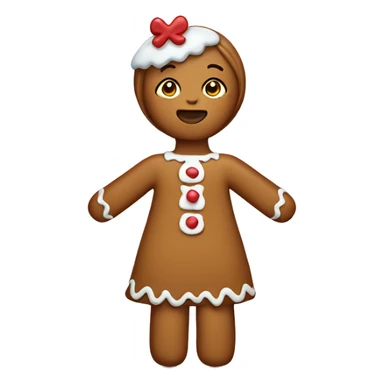 Gingerbread girl sticker