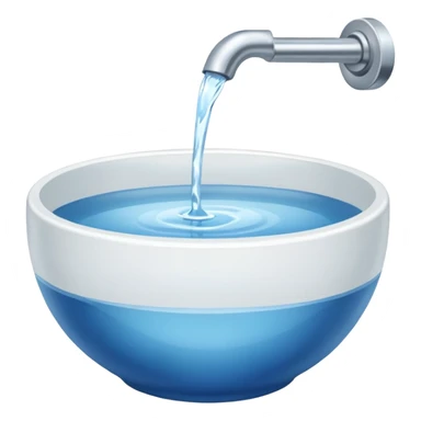 A water bowl sticker