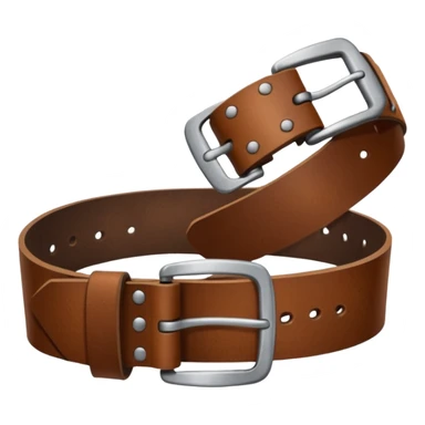 Hand holding a belt as if it’s about to hit someone sticker