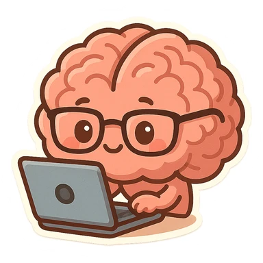 Brainwrote computer without text sticker