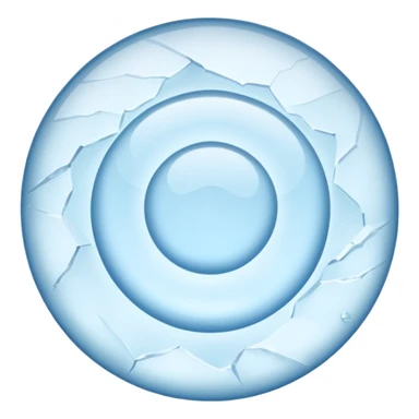 just one circle ice  sticker