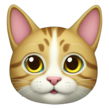 Cute cat in the jungle sticker