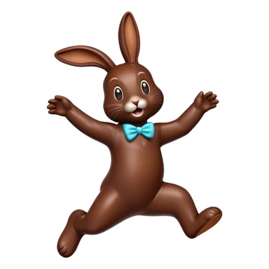 Chocolate bunny Dance sticker