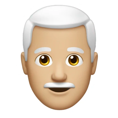 Bald white middle age man sticker