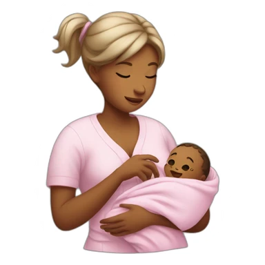 caring for the baby sticker