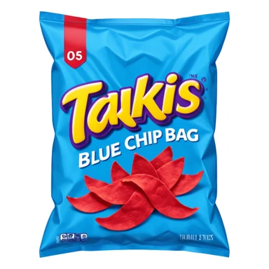 takis blue chips bag
 sticker