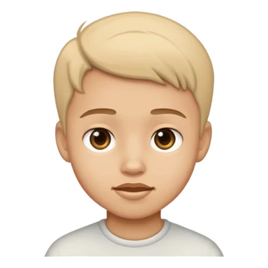 realistic portrait of a boy sticker