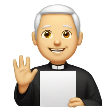 priest elevating card sticker