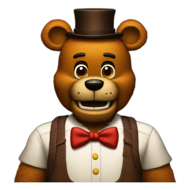 emoji de freddy fazbear sticker