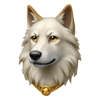 chien loup doré très doré qui s'apelle Ulysse sticker