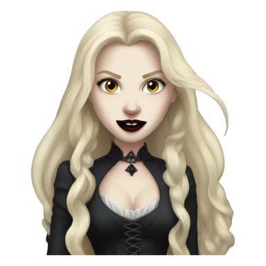 blonde vampire woman sticker