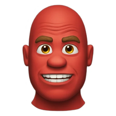 red-shrek sticker
