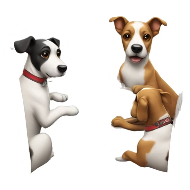 Dogs playing cards at casino sticker