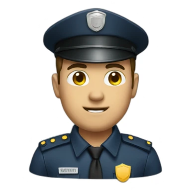A security man sticker