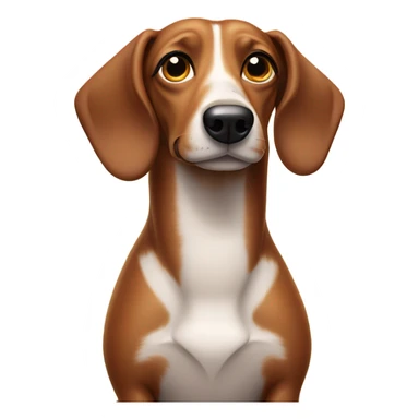 Stoned sausage dog sticker