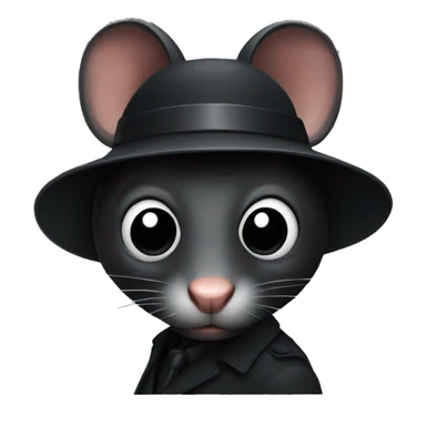 Black rat as a spy sticker