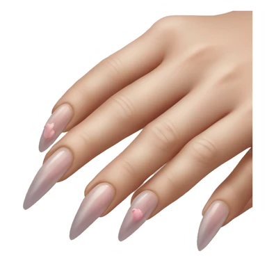 long nails om womans hand sticker