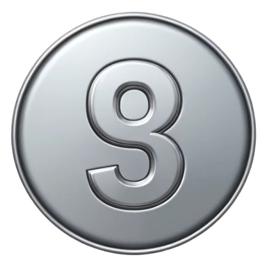 shiny badge emoji with number 5.7 only feature digits and decimal point no other symbols sticker