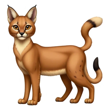 Epic Cute Dark Warm Caracal-Bobcat-Serval-Vernid full body  sticker