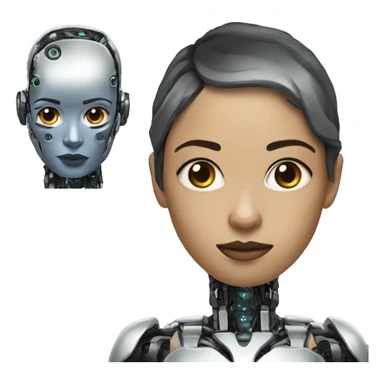 AI Ophelia Cyborg sticker