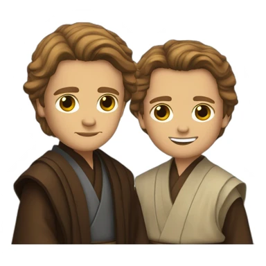 Anakin coupe obi wan en deux sticker