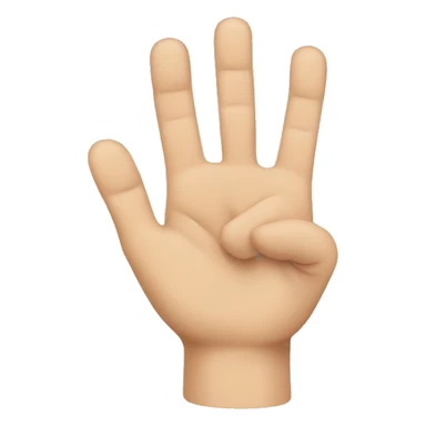 C hand signs  sticker