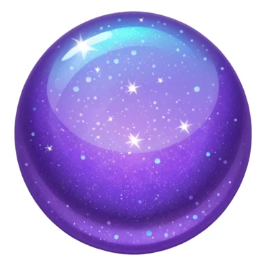 glitter purple and cian fix sticker