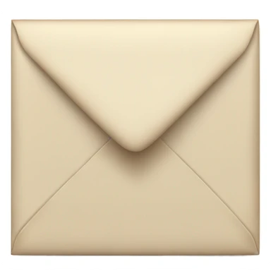 Beige envelope sticker