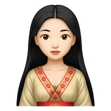 1900's Asian female sticker