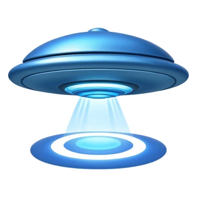 blue UFO sticker