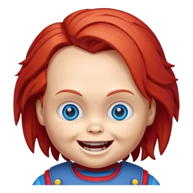 Un emojin de chuky sticker