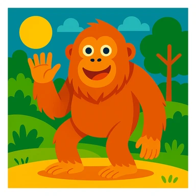 Orangutan sticker
