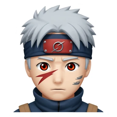 Kakashi hatake in sharingan eyes sticker