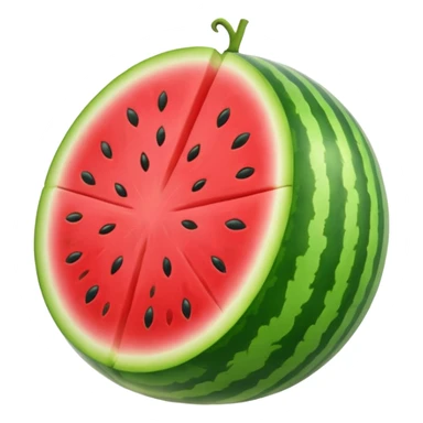 a full Watermelon without any opening  sticker